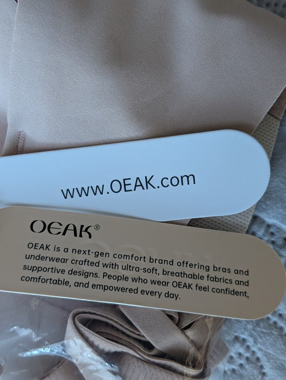 OEAK Nude Strapless Adhesive Bra - Seamless Backless Support, XL - Picture 11 of 16